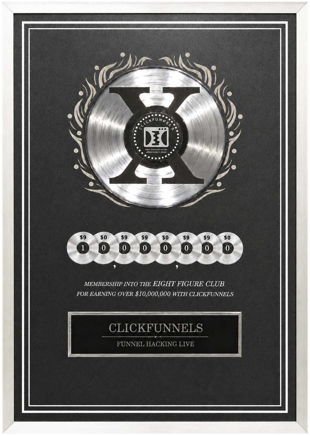 ClickFunnels Two Comma Club X ten-million-dollar campaign award